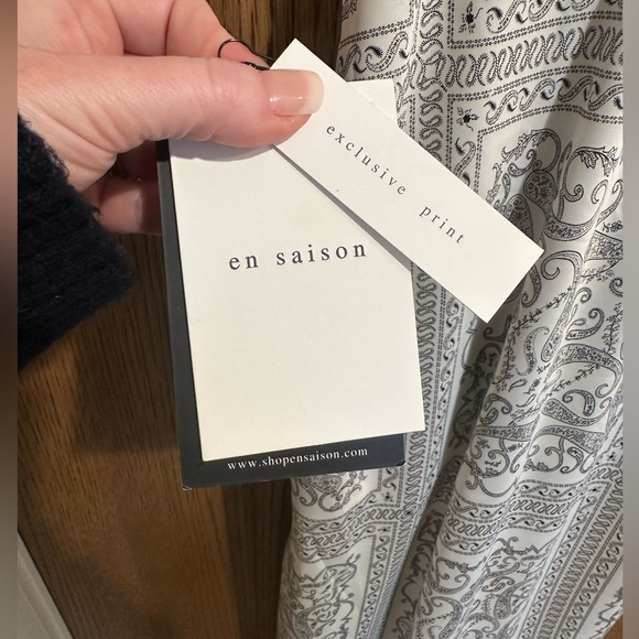 En Saison Satin Scarf Midi Slip Dress Medium - Picture 4 of 5